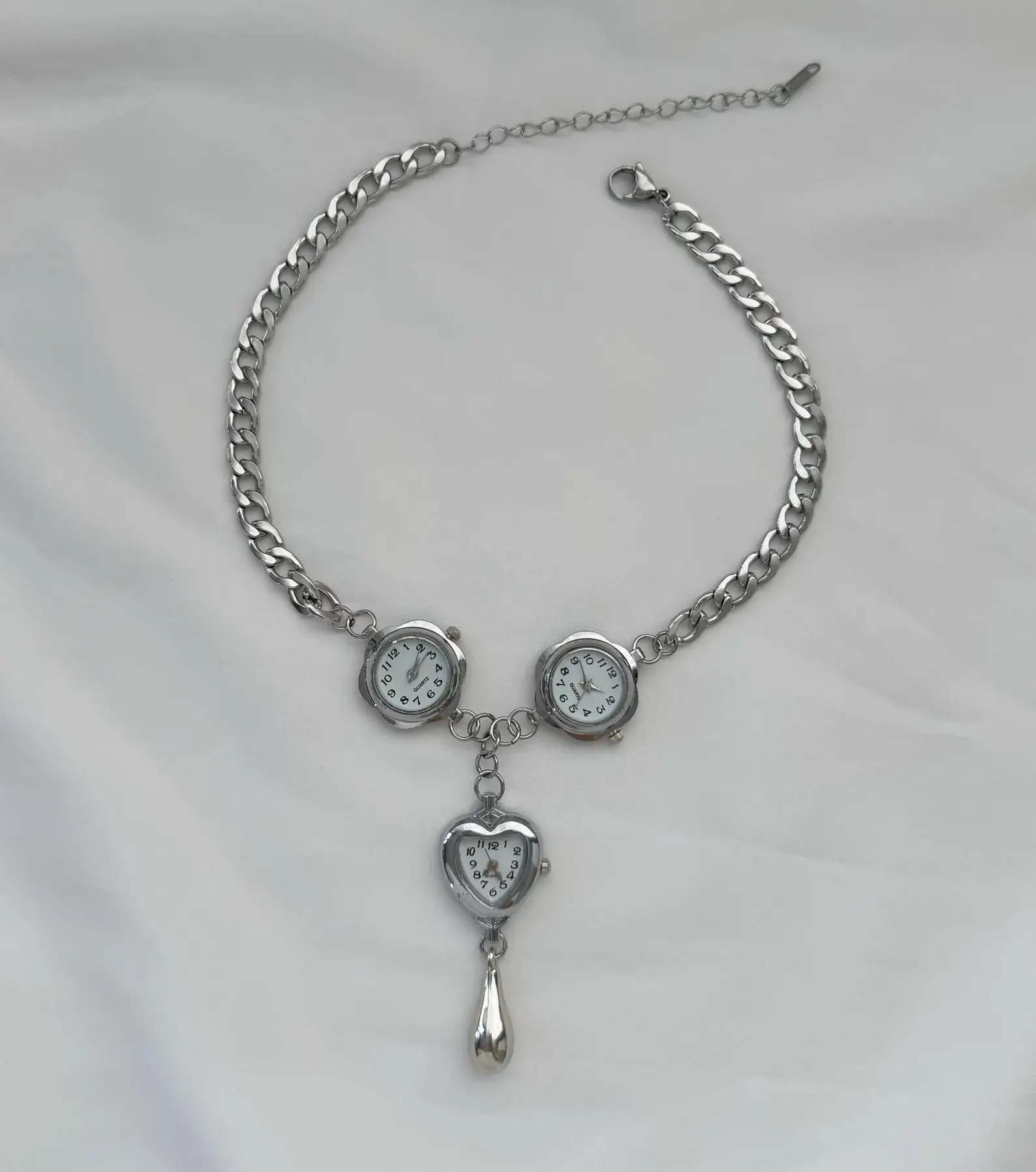 Modern Multi-layer Watch Necklace stylish watch choker necklace