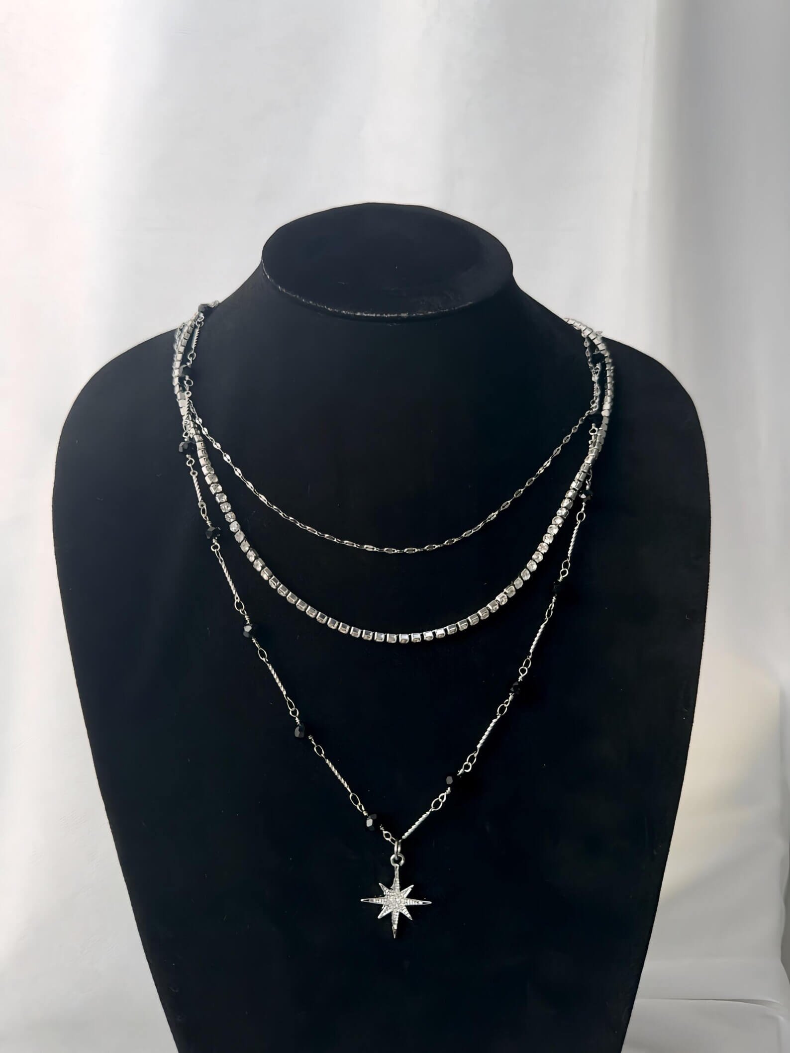 Boho Handmade Pearl Silver Punk Watch Necklace stylish watch choker necklace