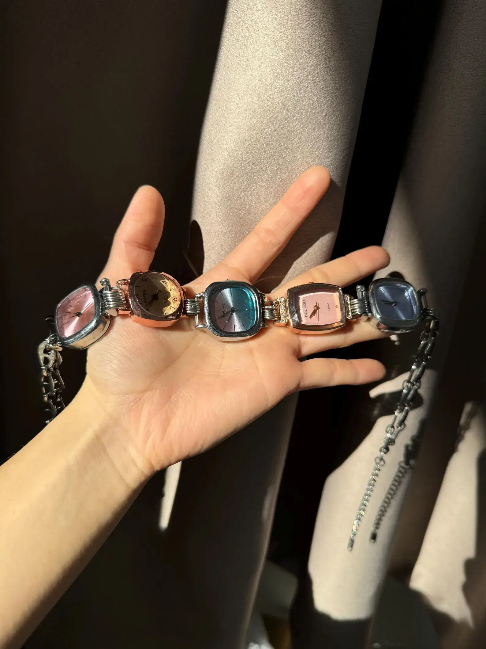 Luxury Vintage Pearl Watch Necklace stylish watch choker necklace