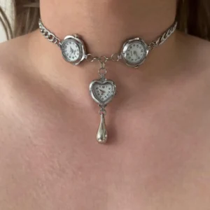 Modern Multi-layer Watch Necklace stylish watch choker necklace