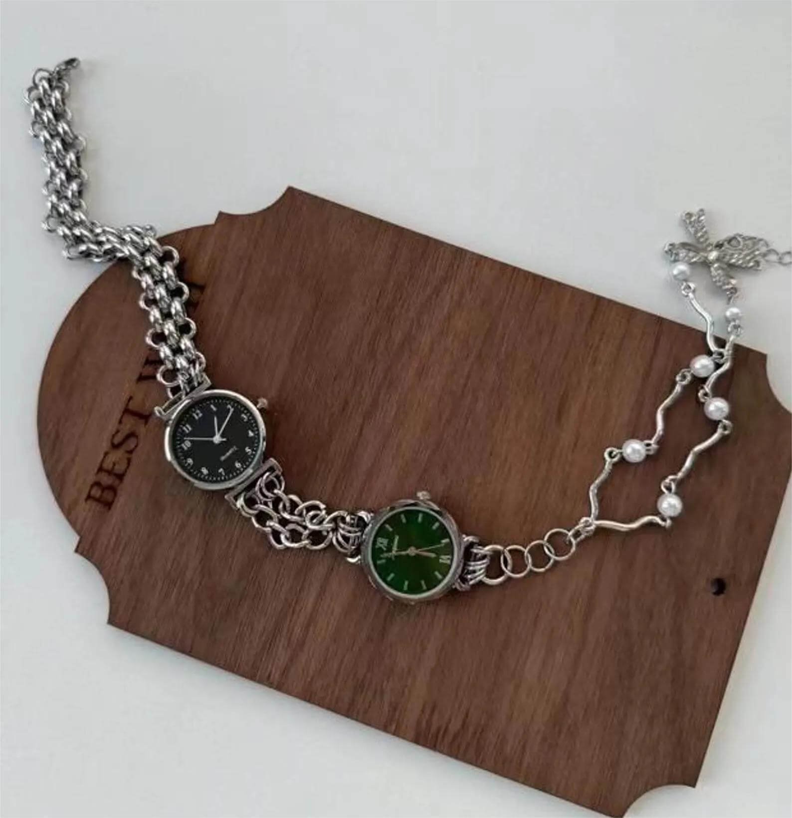 Classic Silver Punk Watch Choker stylish watch choker necklace