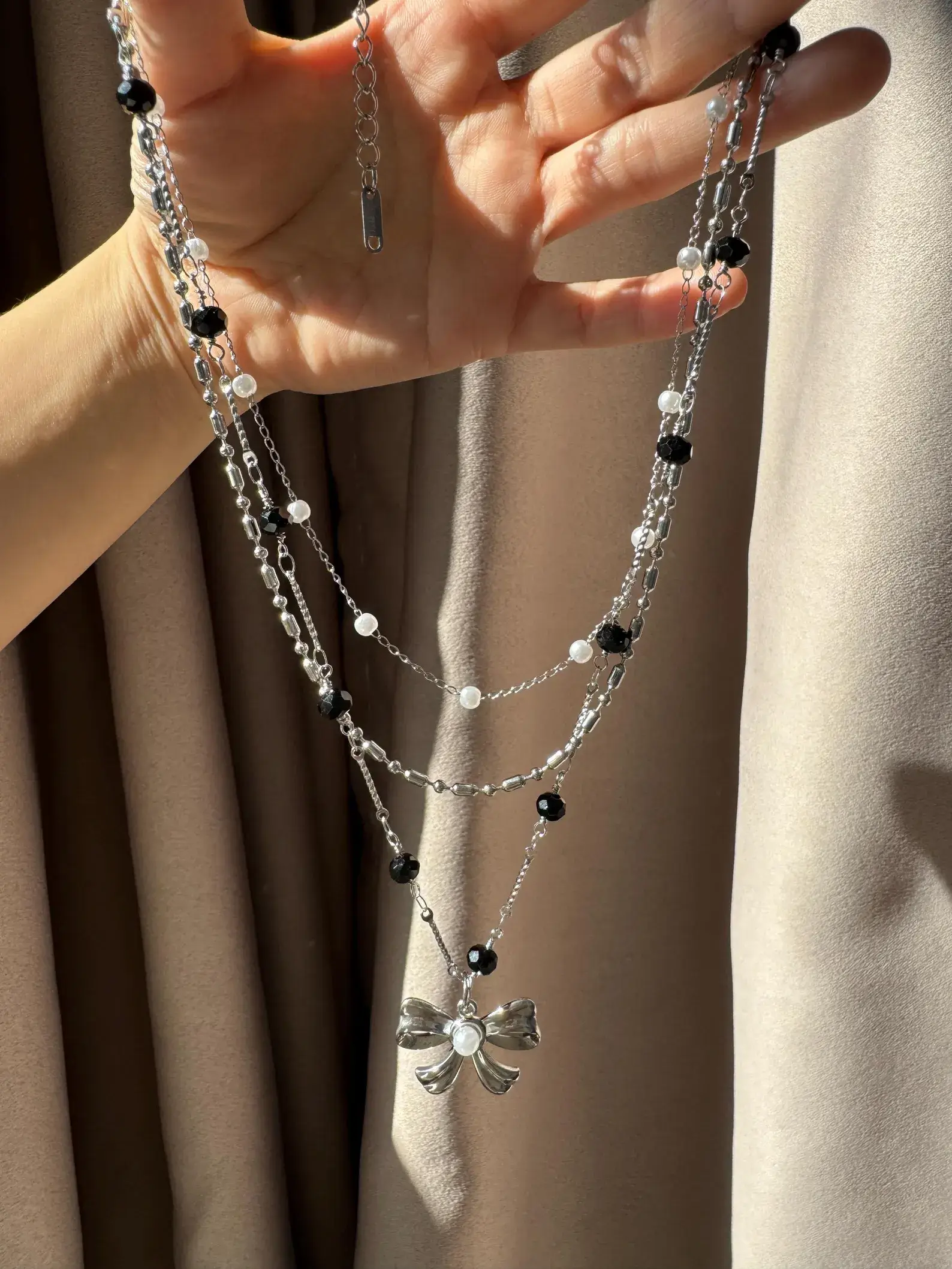 Classic Silver Cyberpunk Watch Necklace stylish watch choker necklace