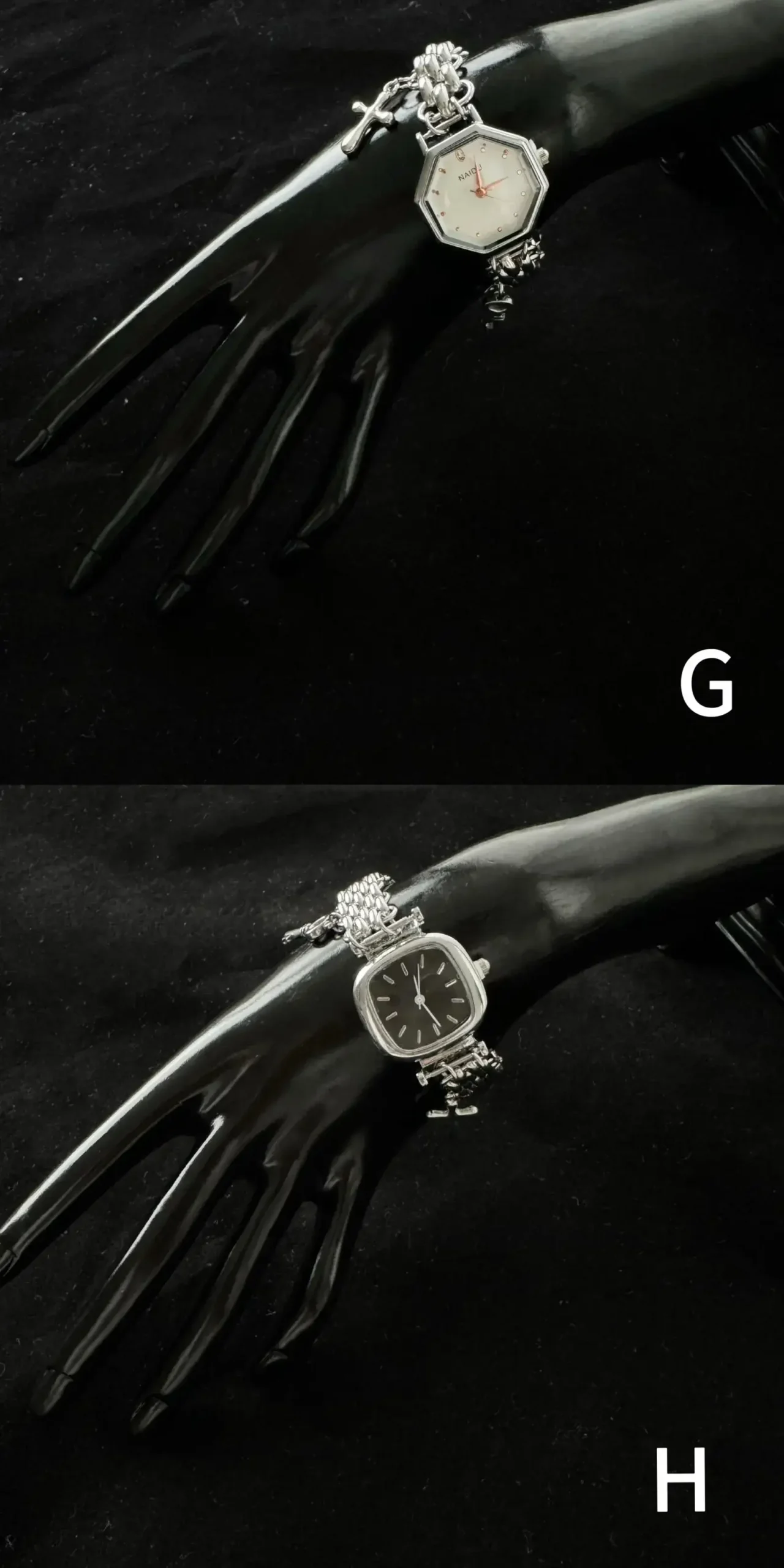 Trendy Y2K titanium stainless steel watch bracelet, handmade women’s jewelry accessory