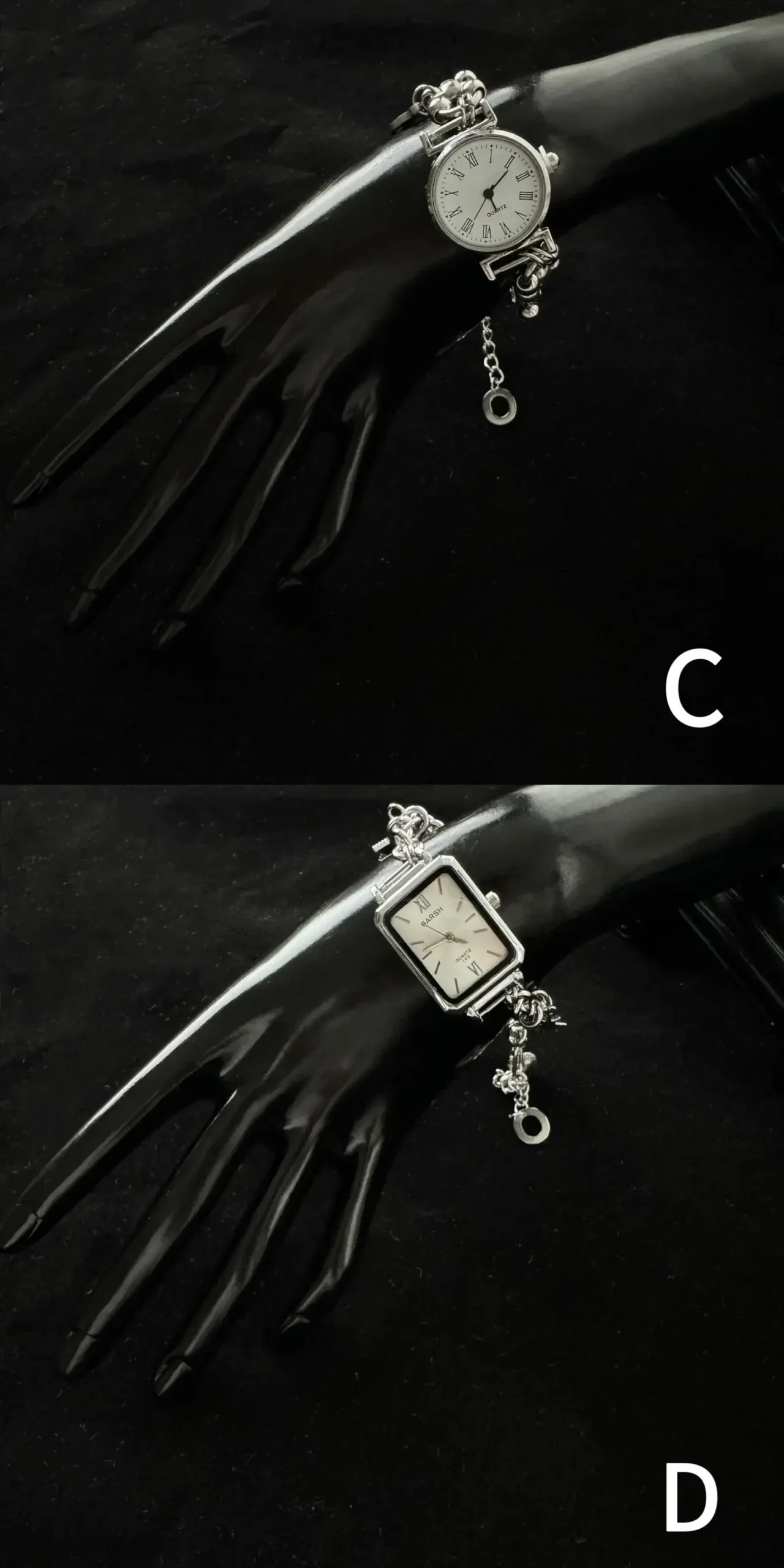 Trendy Y2K titanium stainless steel watch bracelet, handmade women’s jewelry accessory