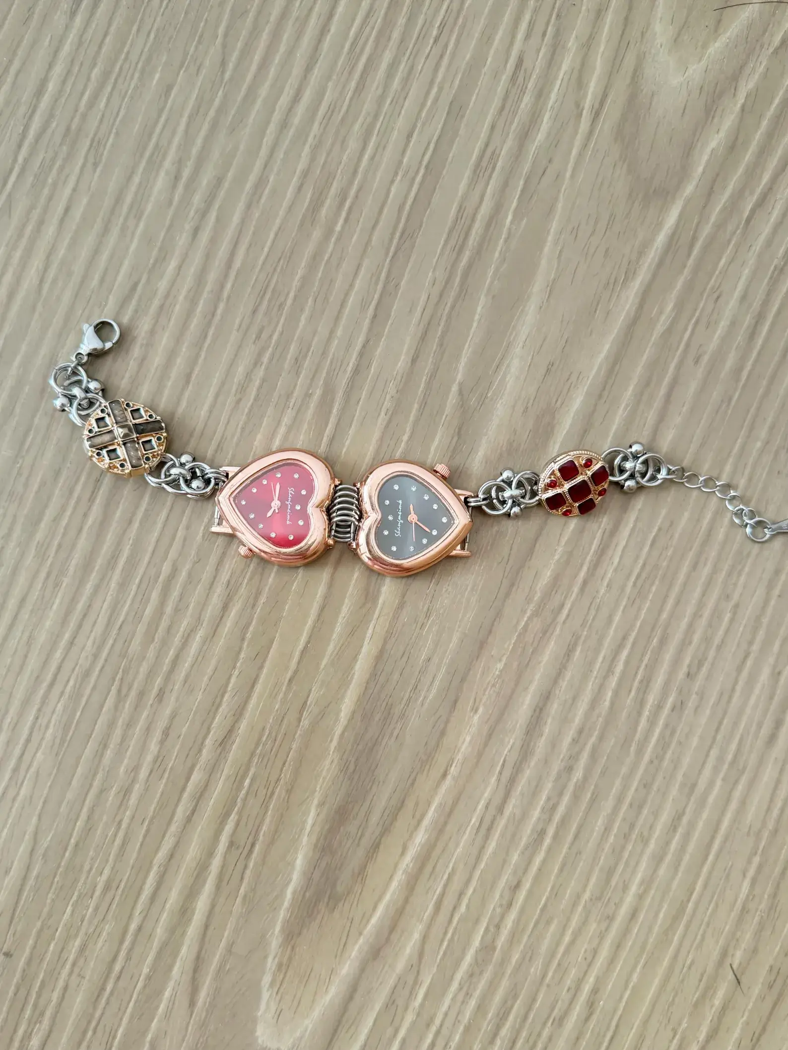Handmade Y2K titanium stainless steel women’s watch bracelet, retro-inspired jewelry