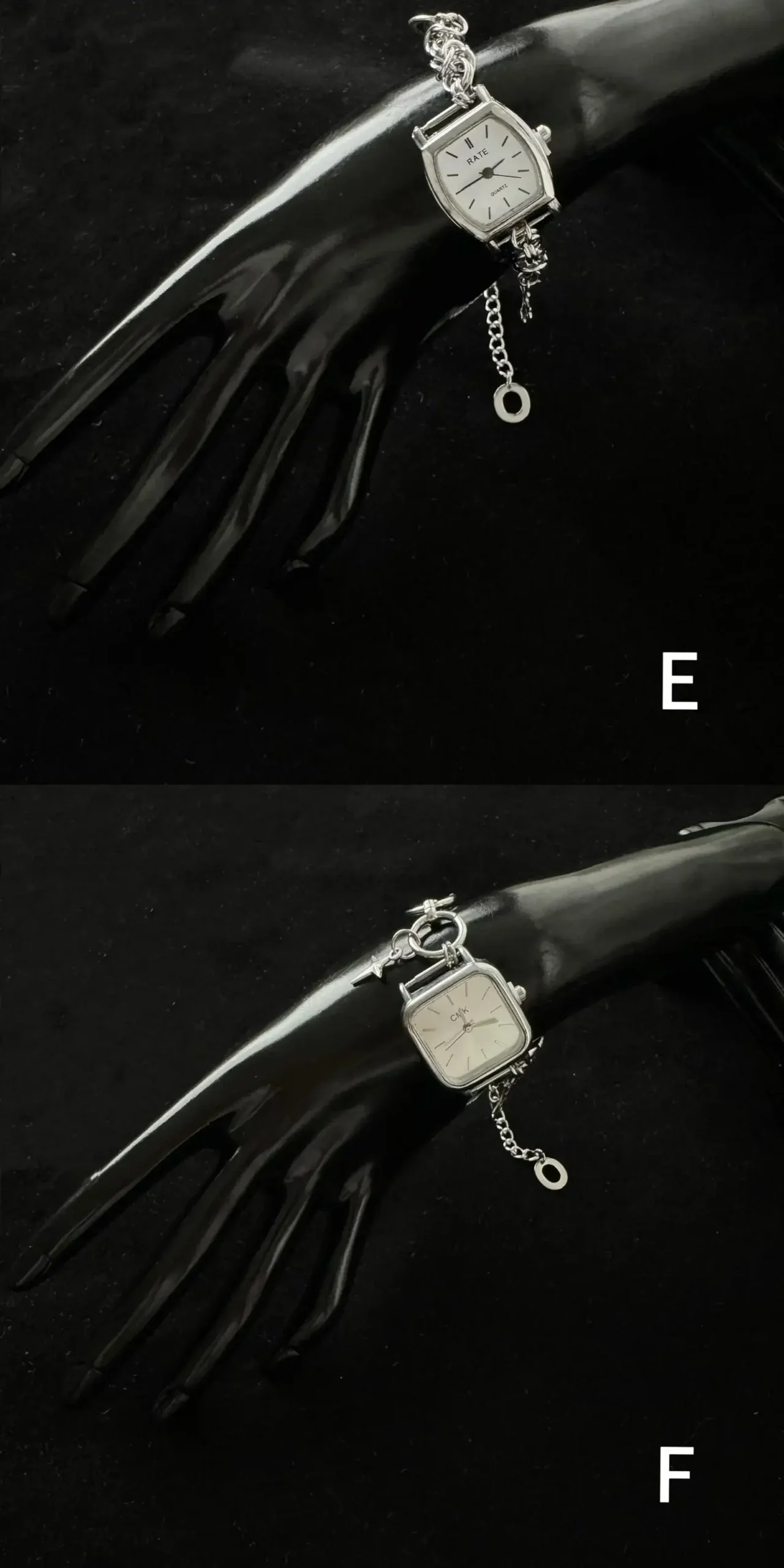 Trendy Y2K titanium stainless steel watch bracelet, handmade women’s jewelry accessory