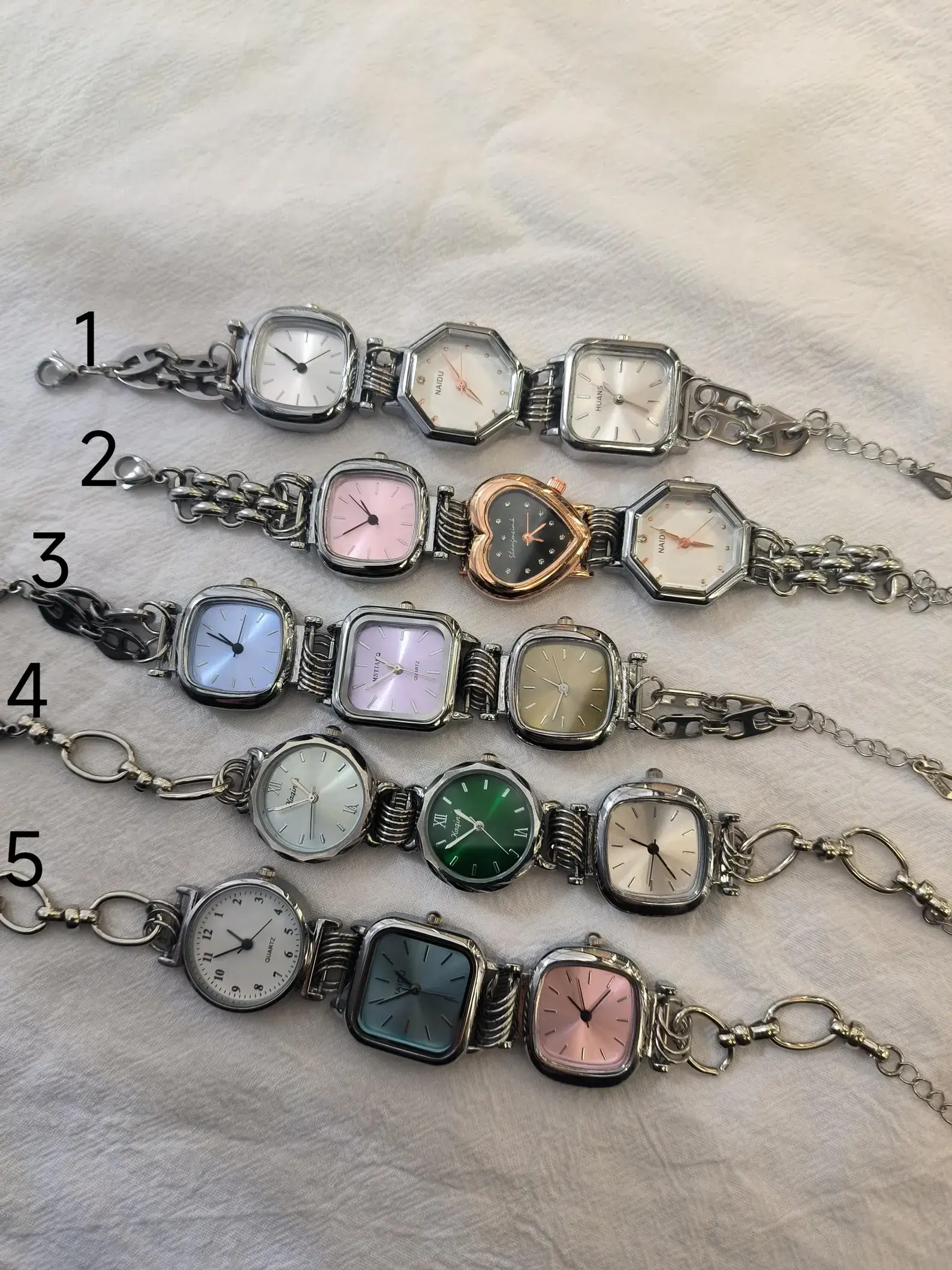 Chic Y2K titanium stainless steel handmade watch bracelet, women’s jewelry