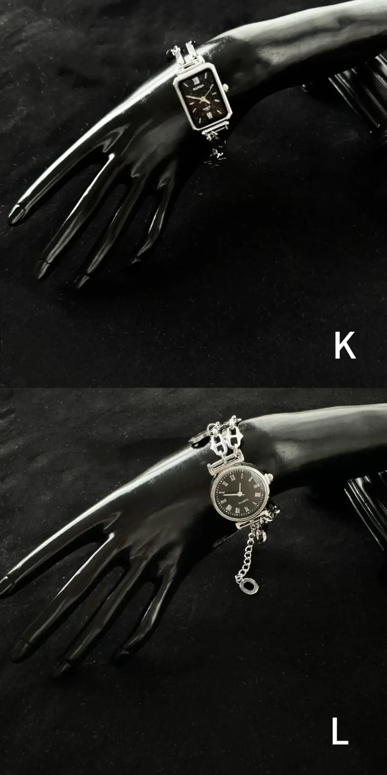 Trendy Y2K titanium stainless steel watch bracelet, handmade women’s jewelry accessory